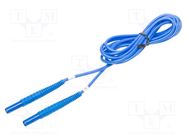 Test lead; banana plug 4mm,both sides; insulated; Urated: 1kV SONEL