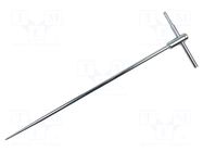 Probe: for measuring earth resistance; silver; 0.8m SONEL