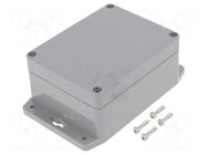 Enclosure: multipurpose; X: 90mm; Y: 115mm; Z: 55mm; ABS; dark grey GAINTA