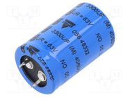 Capacitor: electrolytic; SNAP-IN; 3.3mF; 63VDC; Ø25x40mm; ±20% VISHAY