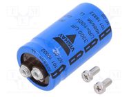 Capacitor: electrolytic; screw type; 3.3mF; 100VDC; Ø35x60mm; ±20% VISHAY