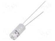 Capacitor: electrolytic; THT; 10uF; 50VDC; Ø5x11mm; Pitch: 2.5mm VISHAY