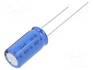 Capacitor: electrolytic; THT; 10uF; 400VDC; Ø10x20mm; Pitch: 5mm VISHAY