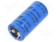 Capacitor: electrolytic; SNAP-IN; 220uF; 400VDC; Ø22x45mm; ±20% VISHAY