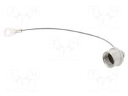 Protection cover; IP65,IP67; metal; male M12 connectors HARTING