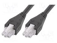 Cable; Mini-Fit Jr; female; PIN: 3; Len: 0.5m; 6A; Insulation: PVC 