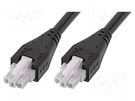 Cable; Mini-Fit Jr; female; PIN: 3; Len: 3m; 6A; Insulation: PVC MOLEX