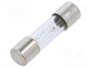 Fuse: fuse; 6A; 250VAC; time-lag; glass; 5x20mm; TSC; brass; bulk OPTIFUSE