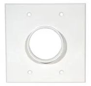 WALL PLATE, DUAL GANG, WHITE