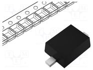 Diode: Zener; 0.5W; 20V; SMD; reel,tape; SOD323F; single diode; 70nA 