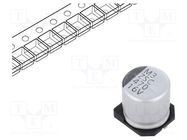 Capacitor: electrolytic; low ESR; SMD; 470uF; 16VDC; Ø10x10mm; ±20% VISHAY