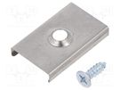 Flexible mounting plate U; natural; 20pcs; stainless steel TOPMET