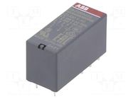 Relay: electromagnetic; DPDT; Ucoil: 230VAC; 8A; CR-P; max.250VAC ABB