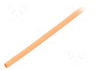 Heat shrink sleeve; glueless; 2: 1; 1.2mm; L: 1m; orange TASKER