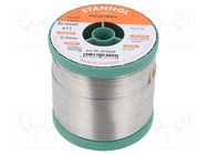 Soldering wire; tin; Sn99,3Cu0,7+NiGe; 0.7mm; 500g; lead free STANNOL