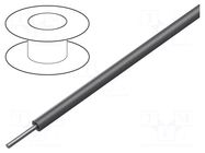 Wire; HookUp Wire; 24AWG; wire; Cu; PVC; dark grey; 600V; 305m ALPHA WIRE