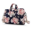 Canvaslife Briefcase bag for a 13-14&quot; laptop - navy blue and pink, Canvaslife