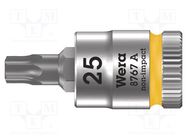 Socket; socket spanner; TX25; 1/4"; 28mm; Bit: Torx® WERA