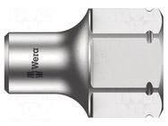 Socket; 6-angles,socket spanner; HEX 4.5mm; 1/4" WERA