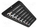 Wrenches set; inch,combination spanner; steel; Joker 6003; 8pcs. WERA