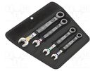 Wrenches set; inch,combination spanner,with ratchet; 4pcs. WERA
