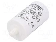 Capacitor: polypropylene; motors, run; 8uF; 425VAC; Ø32x55mm; ±5% DUCATI ENERGIA