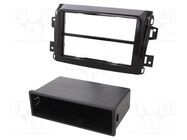 Radio frame; Fiat; 2 DIN; black gloss 4CARMEDIA