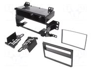 Radio frame; Nissan; 1 DIN,2 DIN; black gloss METRA