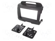 Radio frame; Kia; 2 DIN; charcoal METRA