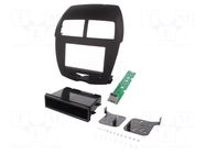 Radio frame; Mitsubishi; 2 DIN; matt black METRA