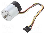 Motor: DC; 6÷12VDC; 5.5A; Shaft: D spring; 10000rpm; max.0.049Nm POLOLU