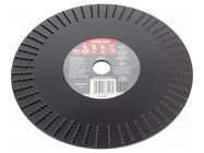 Grinding wheel; Ø: 230mm; Øhole: 22.23mm; flat,with rasp; wood PROLINE