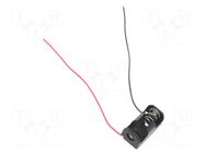 Holder; 1/2AA,1/2R6,CR2; Batt.no: 1; cables; 150mm KEYSTONE