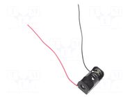 Holder; 1/2AA,1/2R6,CR2; Batt.no: 1; cables; 150mm KEYSTONE