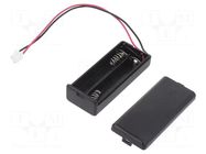 Holder; AAA,R03; Batt.no: 2; on panel; 3pin,cables,terminal; 150mm KEYSTONE