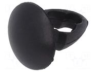 Rivet; polyamide; Rivet diam: 4mm; L.rivet: 2.4mm; black; UL94V-2 KEYSTONE