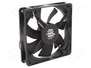 Fan: DC; axial; 12VDC; 120x120x25mm; 98m3/h; 26.5dBA; ball; 1600rpm PANASONIC