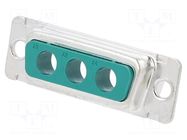 Connector: Special D-Sub; PIN: 3; socket; female; straight; 5A AMPHENOL COMMUNICATIONS SOLUTIONS