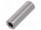 Spacer sleeve; 15mm; cylindrical; stainless steel; Out.diam: 5mm DREMEC