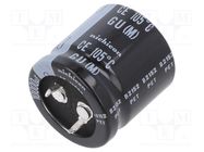 Capacitor: electrolytic; SNAP-IN; 10000uF; 16VDC; Ø25x25mm; ±20% NICHICON