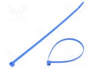 Cable tie; L: 200mm; W: 4.6mm; polyamide; 225N; blue; Ømax: 50mm; T50R HELLERMANNTYTON