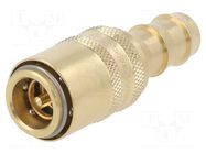 Quick connection coupling; max.15bar; Features: with valve; DN9 PNEUMAT