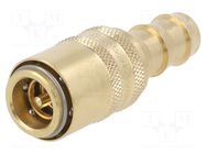Quick connection coupling; max.15bar; Features: with valve; DN9 PNEUMAT