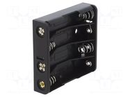 Holder; AAA,R03; Batt.no: 4; for PCB KEYSTONE