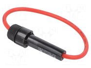 Fuse holder; 5x20mm; Imax: 20A; Contacts: brass; nickel plated OPTIFUSE