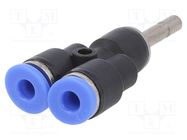 Plug-in connector; Y-Yap spliYYer; -0.95÷15bar; BLUELINE; 0÷60°C PNEUMAT