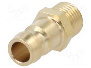 Quick connection coupling; connector pipe; max.15bar; DN6 PNEUMAT