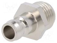 Quick connection coupling; connector pipe; max.15bar; DN6 PNEUMAT