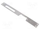 Frontal plate; long,flat; W: 25mm; for electromagnetic lock LOCKPOL