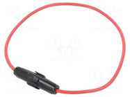 Fuse holder; 5x20mm; Imax: 10A; Contacts: brass; Leads: cables OPTIFUSE